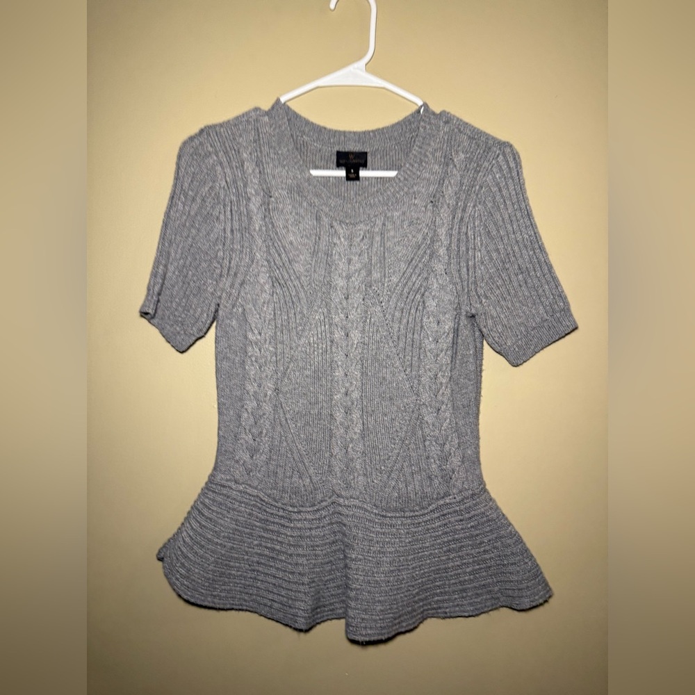 Worthington Gray Cable Knit Sweater